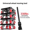 Сверхпрочный мебельный подъемник Мобильный набор инструментов с 4 колесами 330 фунтов Поворотная на 360° мебельная мобильная тележка для перемещения бытовой техники, дивана