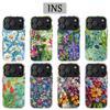 Чехол для телефона Clmj Art Flowers для IPhone 17 17e 16e 16 15 14 13 12 11 X XS XR XSMAX 7 8 Air Pro Max Plus Двухслойная задняя крышка