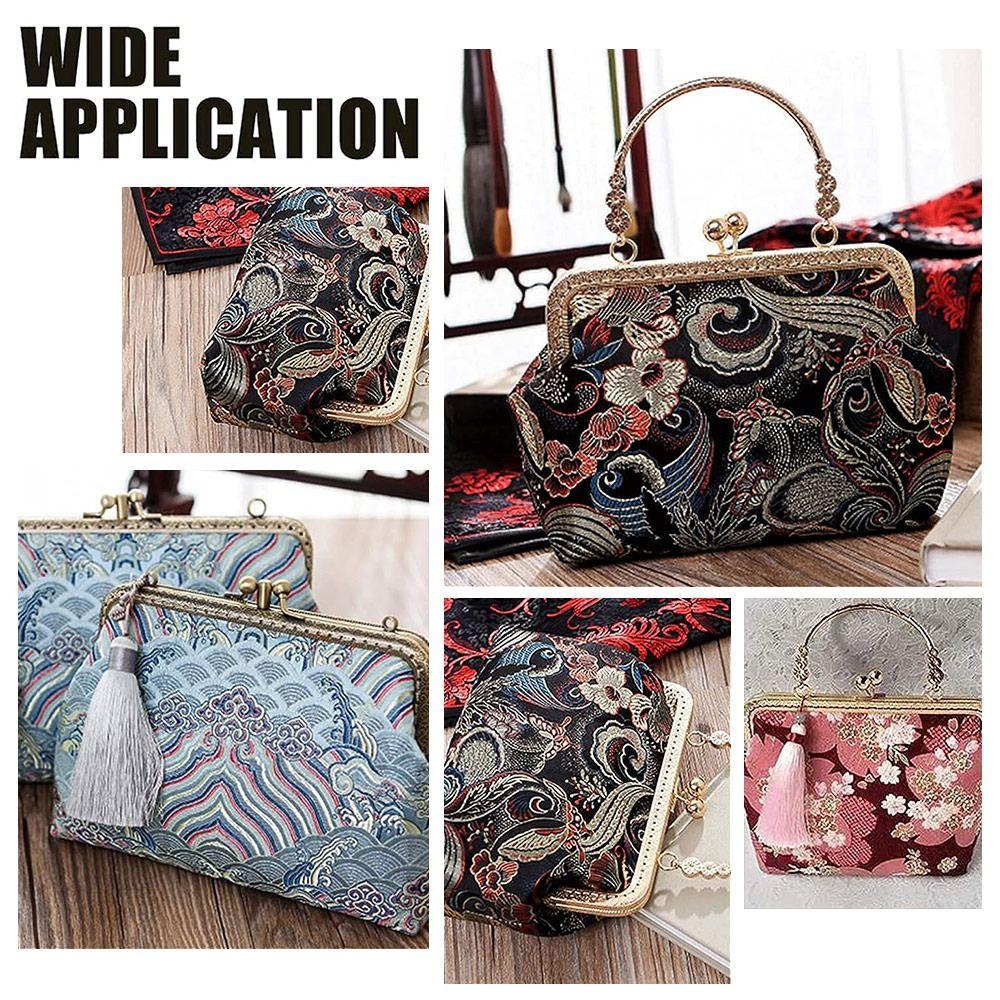 Bag Hardware Purse Frame Kiss Clasp Vintage Purse Frame Mini Bag Kiss Clasp Lock DIY Craft