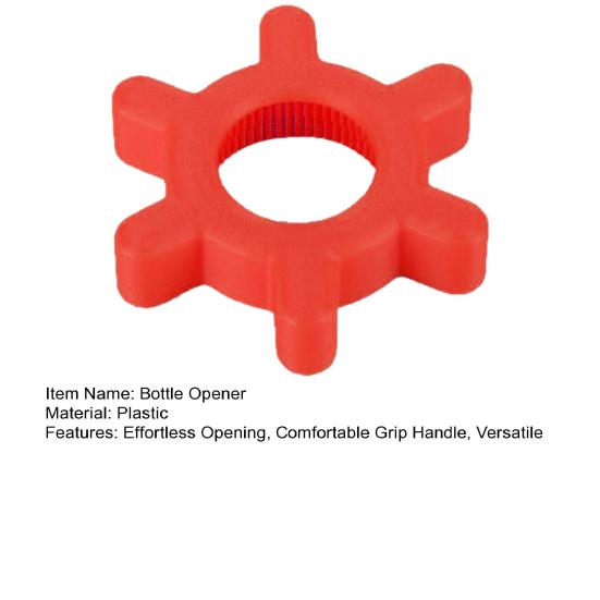 Easy Rotary Bottle Opener Plastic Multi-function Bottle Cap Opener 6.8cm Diameter Bottle Cap Remover for Home Restaurant Bar