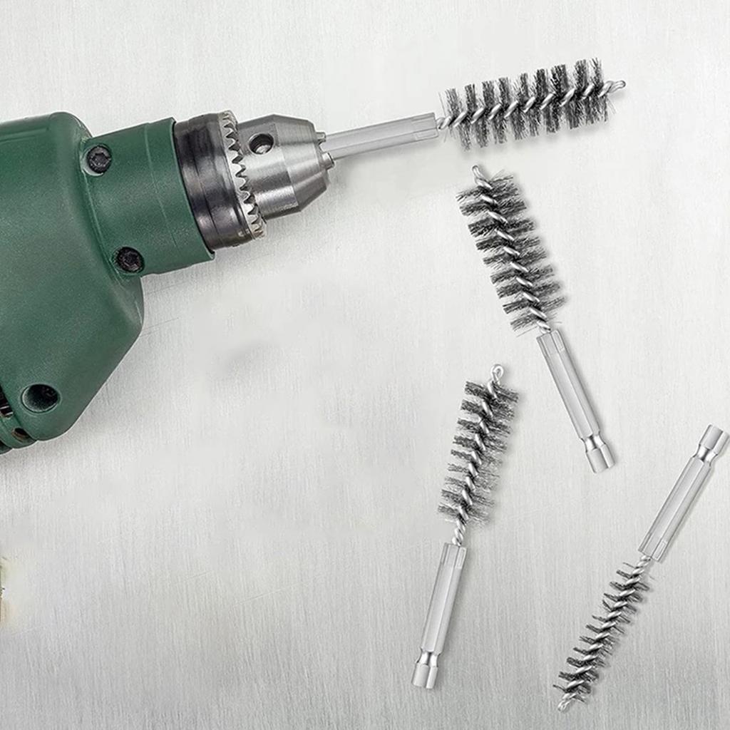 6 штук щеток для сверления, щетки для чистки из нержавеющей стали для сверления