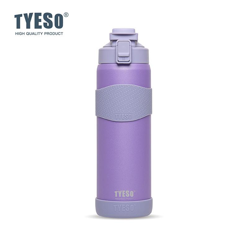 Tyeso 900 мл Двустенная термобутылка для воды, горячая, герметичная, из нержавеющей стали 304, для фитнеса, активного отдыха, ежедневного использования, с нескользящей подставкой
