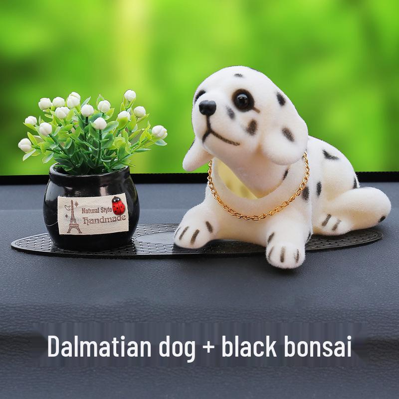 Милый мультяшный песик-бобблхед для украшения интерьера автомобиля