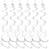 6pcs/set Hanging Swirls Garland Wide Application PVC Made Non-toxic Odorless Birthday Star Spiral Pendant Light