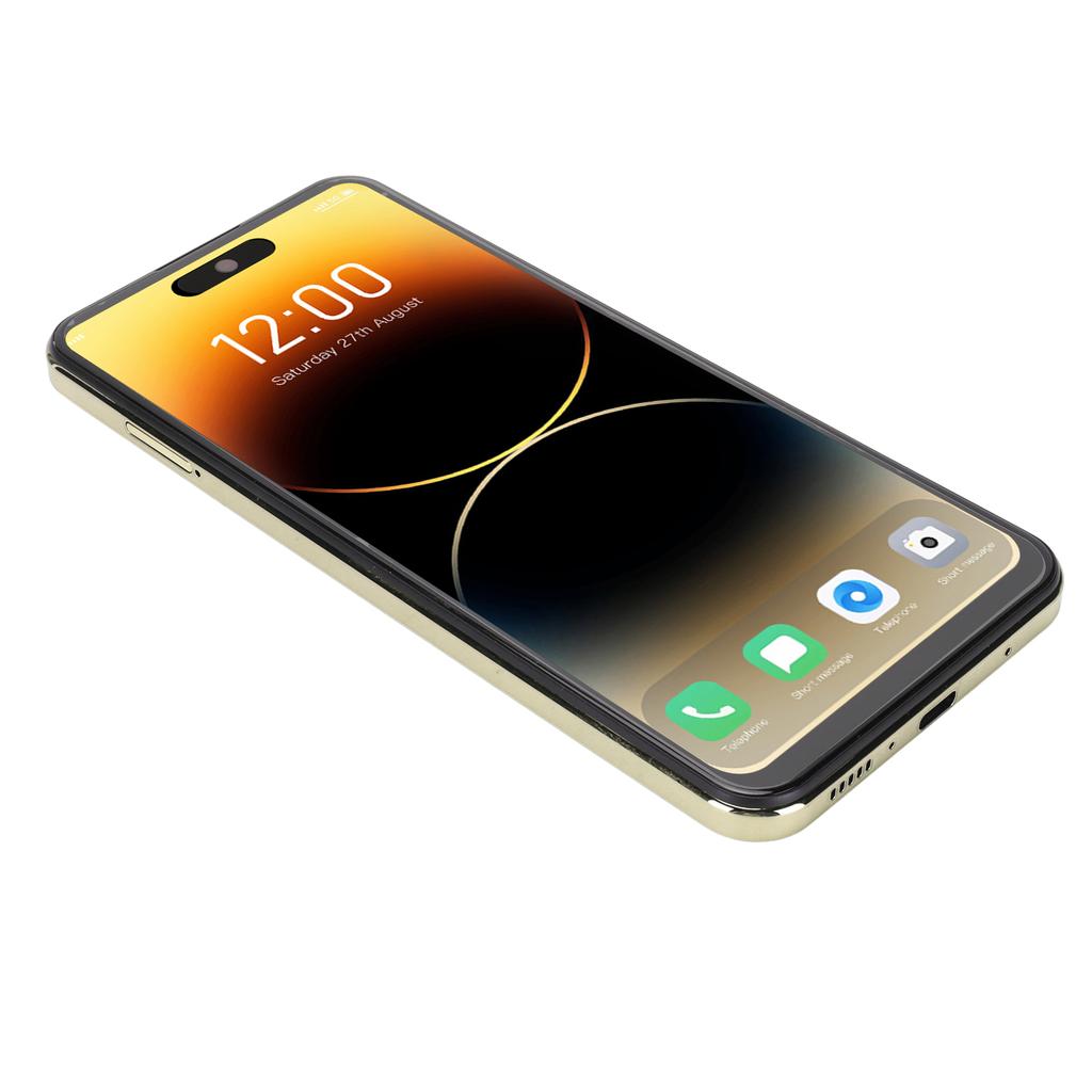 Мобильный телефон I14 Pro Plus 6,6 дюйма, сеть 4G, для Android 13, 12 ГБ 256 ГБ, смартфон с аккумулятором 7000 мАч, 1440x3040P, передняя камера