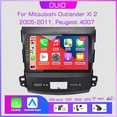 2din Android10 Автомагнитола Мультимедиа Carplay Auto GPS Навигация Для Mitsubishi Outlander xl 2 2005-2011 Для Citroen C-Crosser