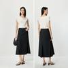 LILY minimalist floral collar T-shirt top
