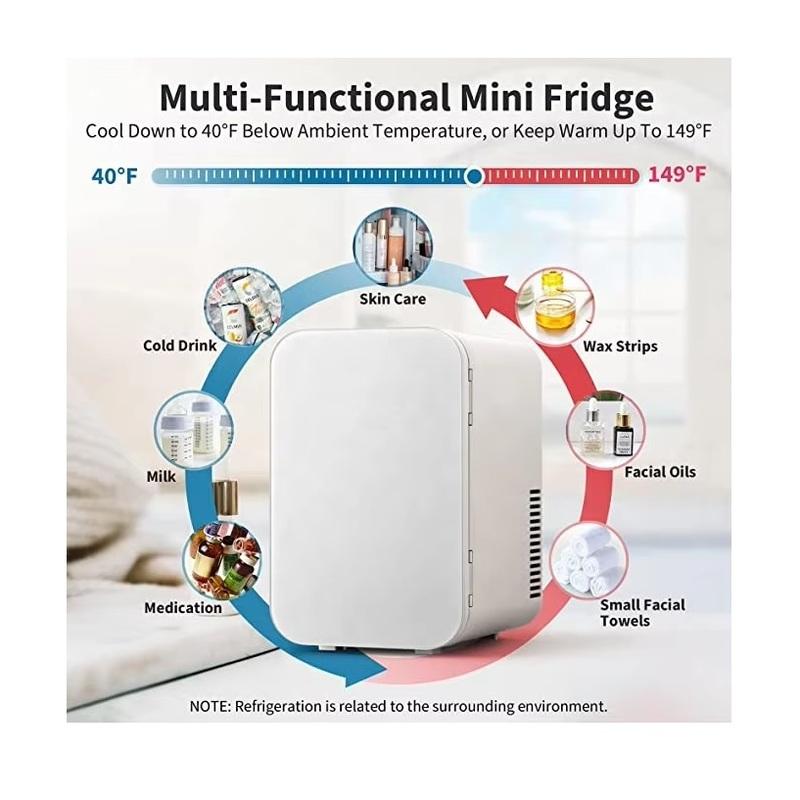 Mini Refrigerator Home Multifunction Portable Beauty Refrigerator Face Fridge Fridge 4L Desktop Cosmetics Refrigerators CarHome