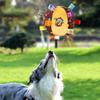 Bite Resistant Handle Dog Toys Plush Dog Squeak Ball Toys Funny Dog Chewing Ball  Pet Supplies