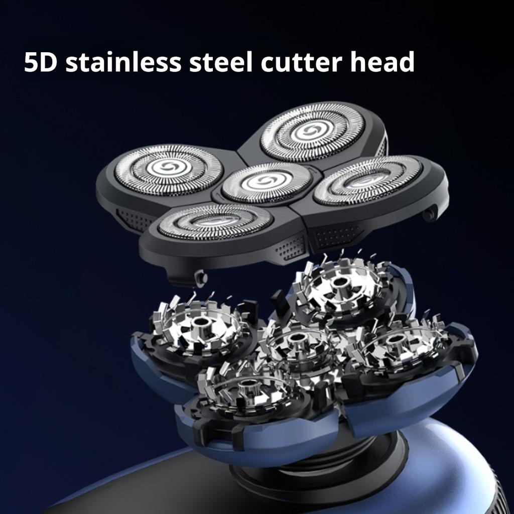 Мужская машинка для стрижки волос для лысой головы, многофункциональная электробритва для самостоятельного бритья лысой головы