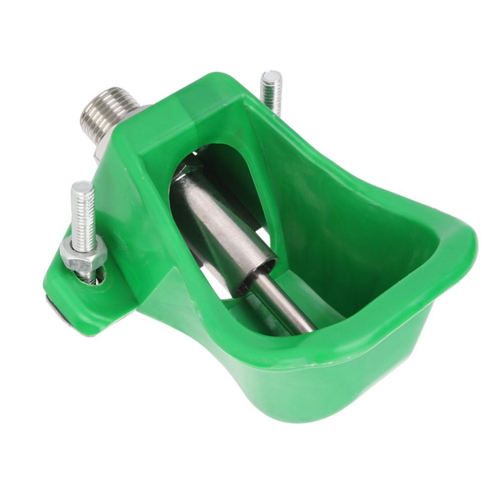 Green Pig Drinking Bowl Plastic Piglet Water Bowl Easy Clean Pig Feeder Bowl Farm Use