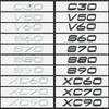 ABCB1 1PCS 3D ABS Rear Trunk Letters Logo Emblem Badge Stickers V40 V60 V90 S40 S60 S80 S90 XC40 XC60 XC90