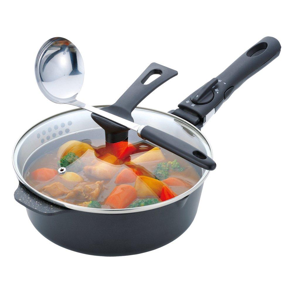 Wahei Freiz Multi-functional Deep Frying Pan 24cm IH Compatible Gas Cooktop Auver 2 EM-9735