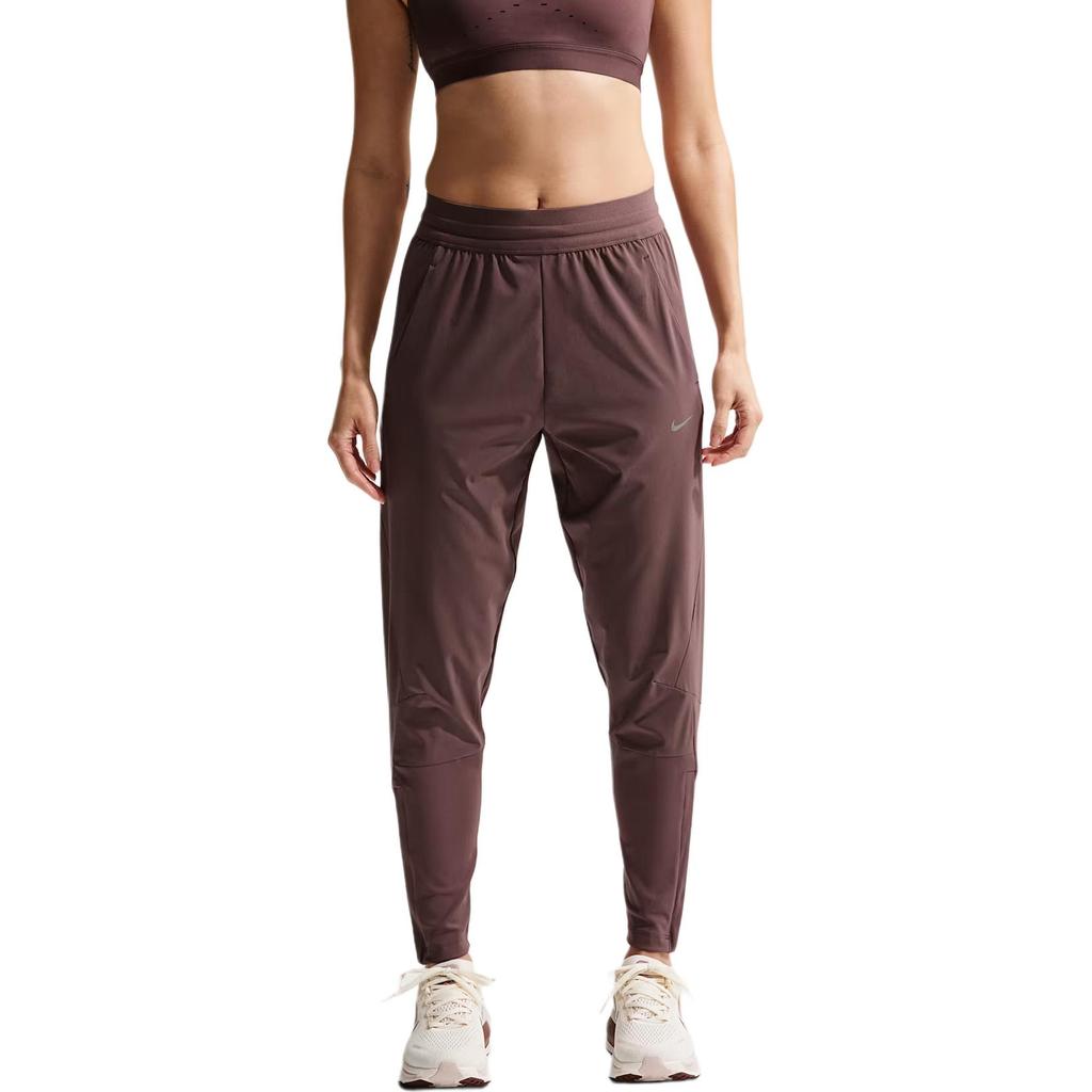 Nike Женские легкие дышащие быстросохнущие беговые брюки Dri-Fit Swift со средней посадкой bottoms HV6089-502