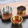 New Stainless Steel Small Sauce Cup Seasoning Spice Dishes Ketchup Hot Pot Dipping Bowl Saucer Tableware Kitchen Supplies
