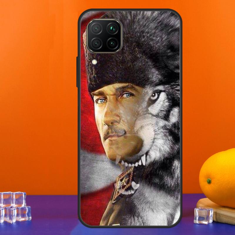 Турция Волк Мустафа Кемаль Ататюрк Для Huawei Nova 12s 12i 11i 8i 9 10 SE Y91 Y90 Y60 Y70 Y72 Y61 P20 P40 Lite P30 P60 Pro Чехол