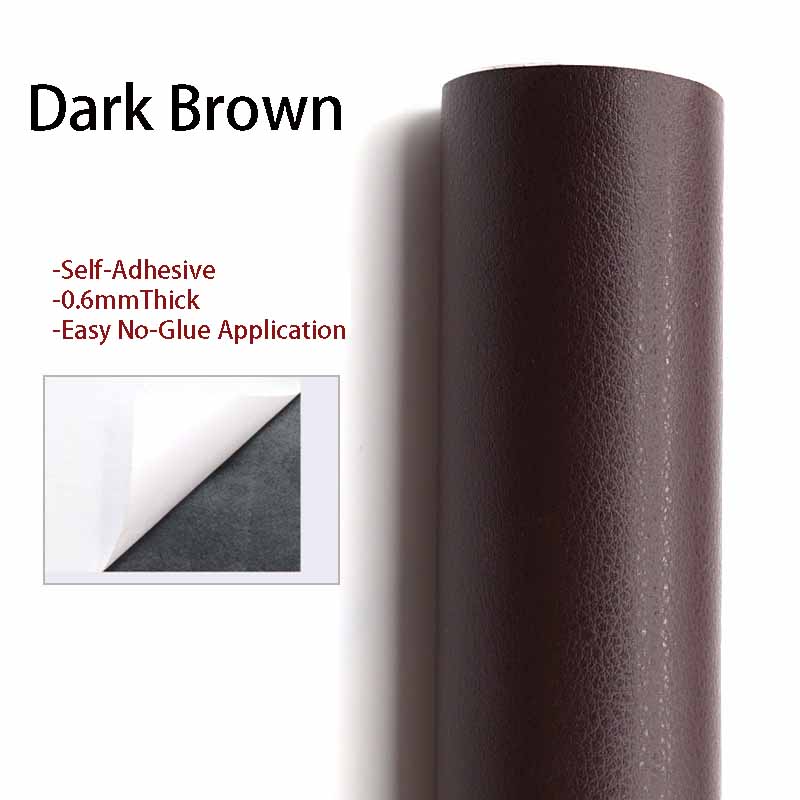 Прочная самоклеящаяся виниловая пленка из искусственной кожи - толщина 0,6 мм для ремонта дивана, обновления мебели, облицовки шкафа и столешницы