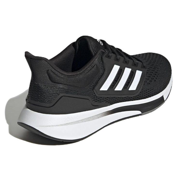 adidas EQ21 Беговая обувь из ткани, устойчивая к истиранию, дышащая, низкая, повседневная, мужская, черная GY2190