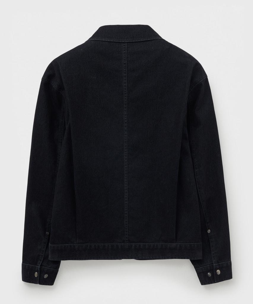 SATUR Theo Velvet Denim Jacket Indigo