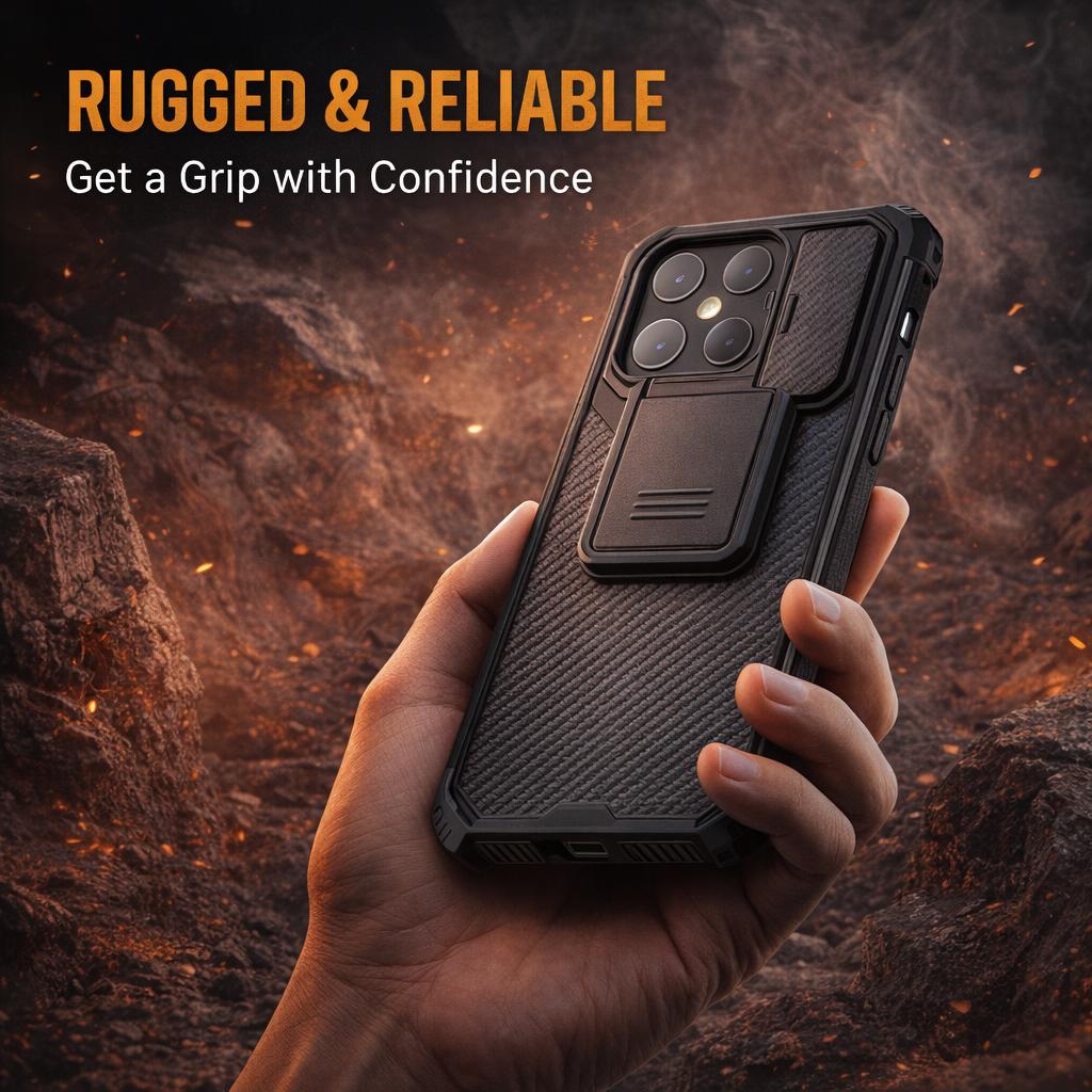 NILLKIN Case For iPhone 17 Pro Max Air 16 14 13 12 Plus Airbag Bumper TPU Frame Raised Edge CA4004