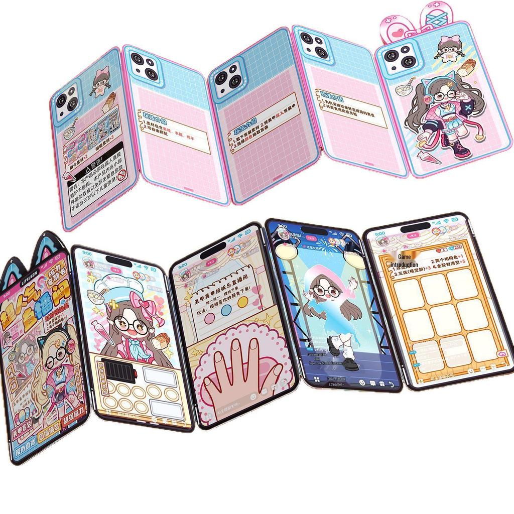 Умная сестренка: одевалки и нейл-арт, книга с магнитными наклейками