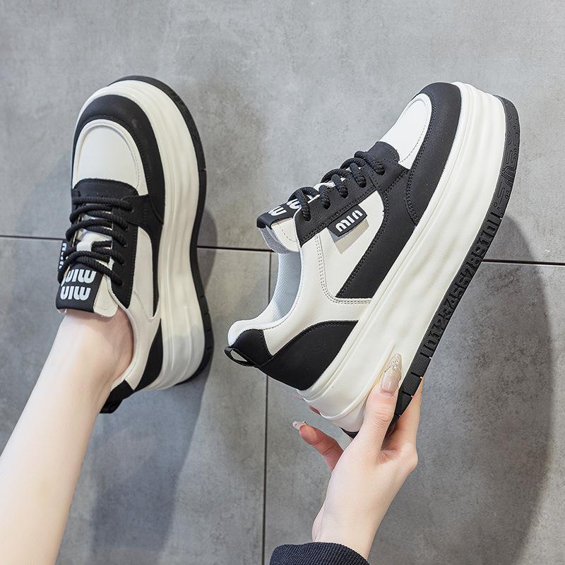 Высококачественные 7 см Тканевые Замшевые Натуральная Кожа Модные Женские Осенние Массивные Кроссовки Платформа Танкетка Женские Вулканизированные Новые Весенние Туфли