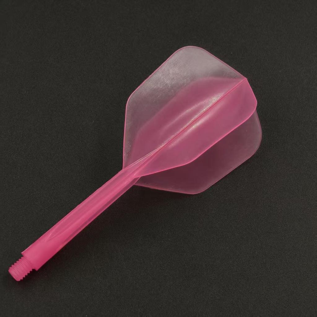 Transparent One-piece 2BA Dart Flight Pre-shaped Integrated Dart Tail Anti-break Shockproof Durable Blade Keep Stable Flying