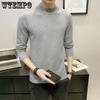 Осенне-зимний высококачественный мужской свитер, мужской пуловер с полувысоким воротником, мягкий и теплый вязаный свитер