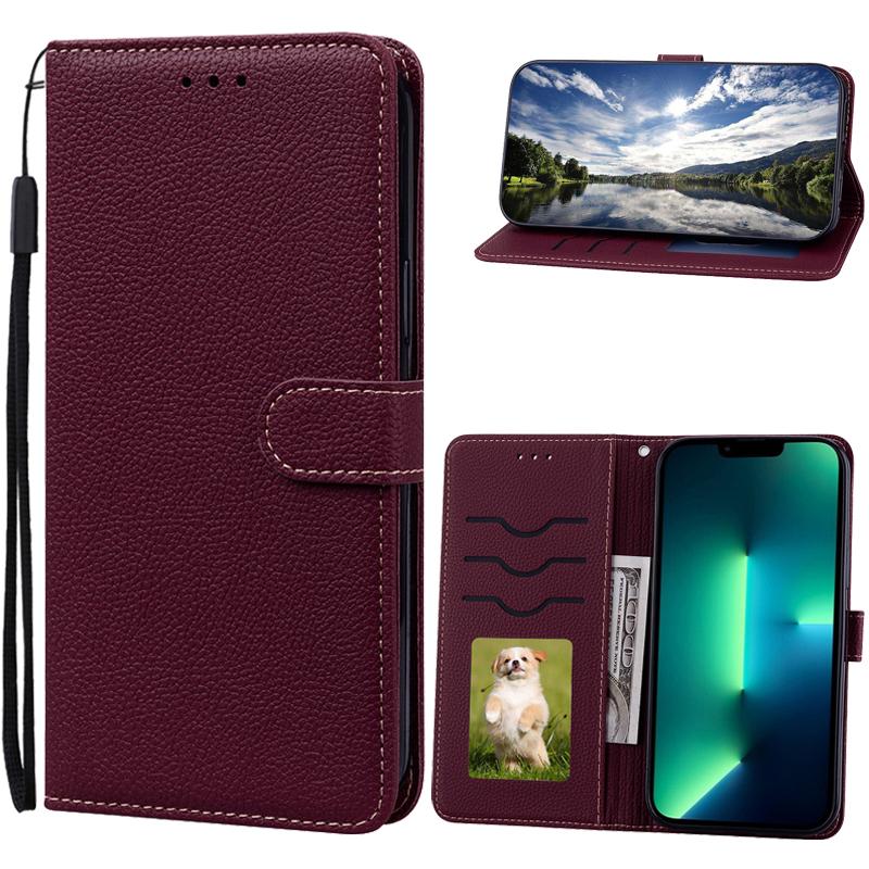 Кошелек Конфетного Цвета Кожаный Флип-кейс Для Samsung Galaxy S26 Ultra Чехол S25 S24 S23 S22 Plus S21 S20 FE S10 Чехол Для Телефона Слот Для Карт Книжка Бампер Сумка