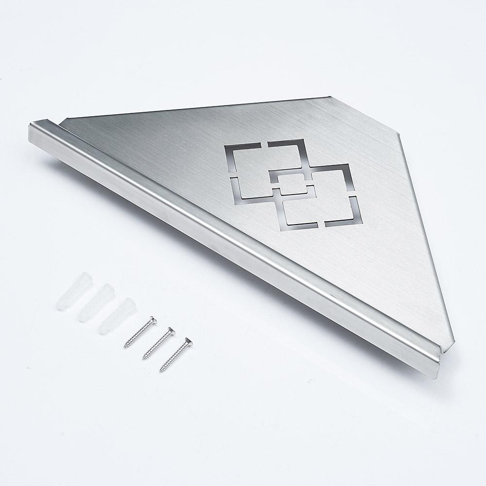 Bathroom Shelves Black Stainless Steel 304 Wall Bathroom Shelf Shower Caddy Rack Bathroom Accessories Shelves WF-18062