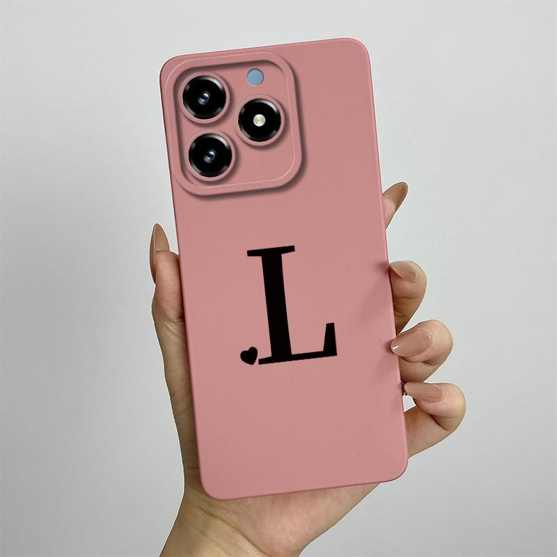 Чехол для телефона Realme C63 C61 Милые буквы Задняя крышка Для Oppo Realme C 61 C 63 Мягкий жидкий силикон Защита камеры Fundas