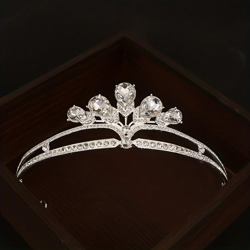Невеста Свадебная тиара в стиле барокко на день рождения корона из сплава со стразами повязка на голову корона праздничный аксессуар для волос для выступлений
