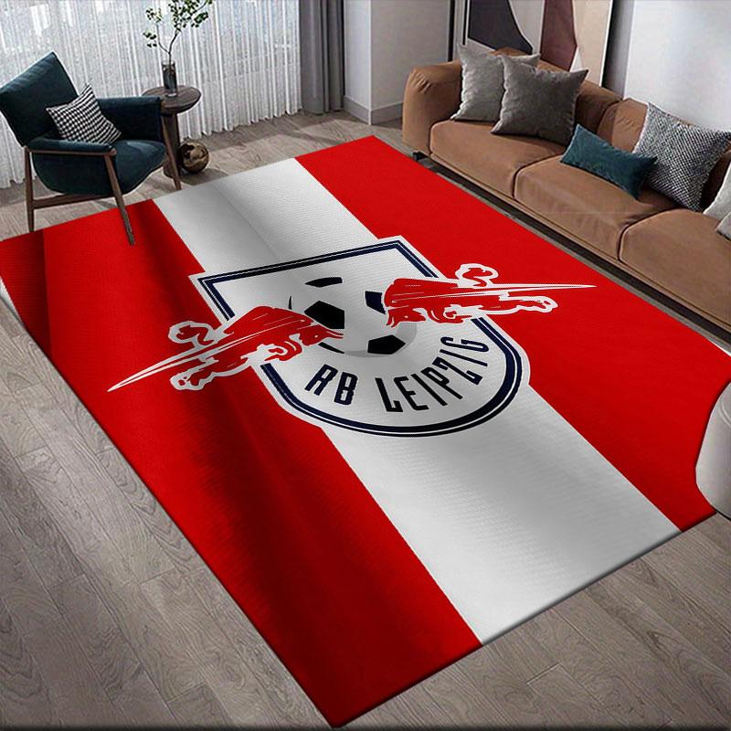 RBL logo Flannel Printed Carpet, Home Sofa Decoration for Living Room & Bedroom, Non‑Slip Play Flannel Floor Mat for Game Room
