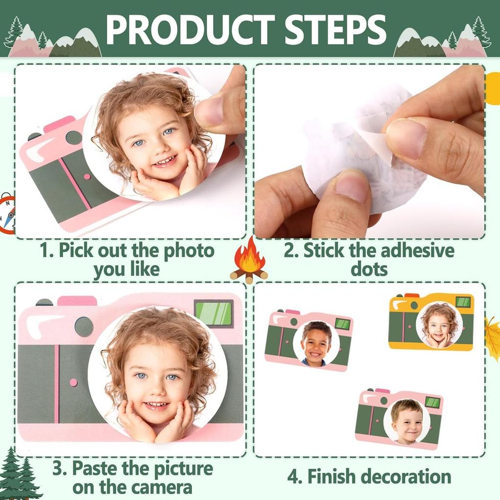 Camping Bulletin Board Set Woodland Classroom Decor Welcome to Our Camp Forest Mountain Classroom Decorations Border Adventure DIY Photo Craft Camper