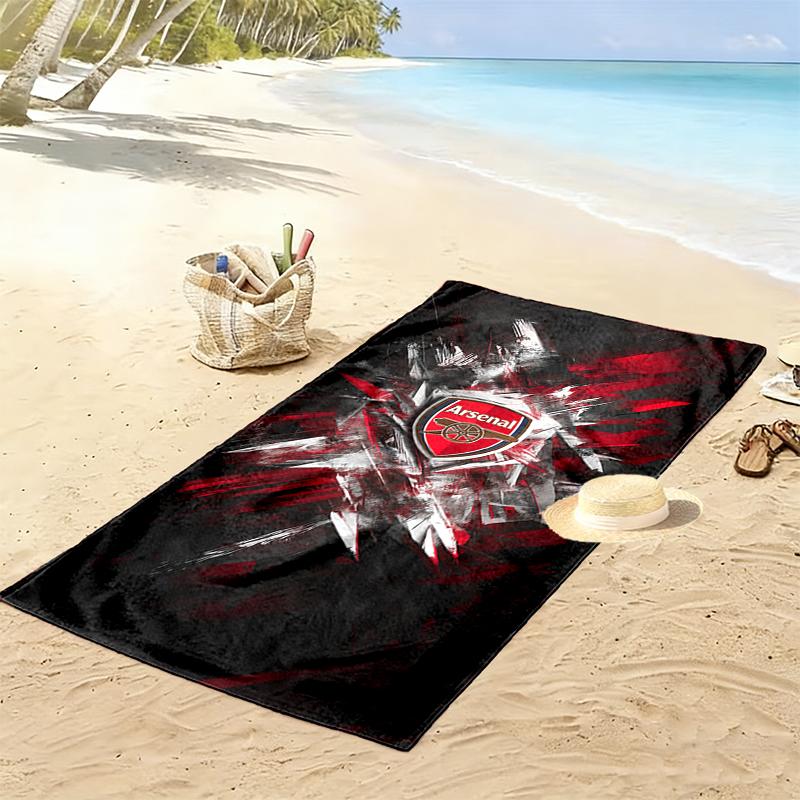 1pc Football Club Beach Towel, Multi-functional Beach Towel for Outdoor Activities Beach Swimming and Travel