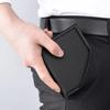 SEPTWOLVES Men's Vertical Wallet, Genuine Leather with Multiple Card Slots, Prolonged, Black