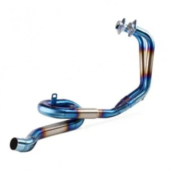 Slip On Stainless Steel Motorcycle Exhaust Middle Pipe And Front Link Pipe Full System For Yamaha YZF R25 R3 MT03 MT25
