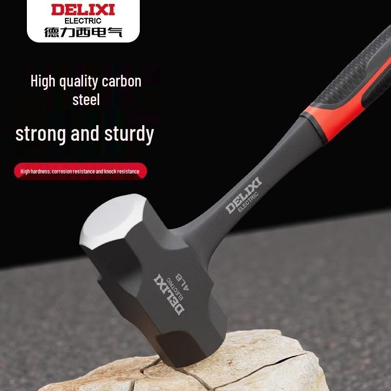 DELIXI 4lb High Carbon Steel Octagonal Hammer