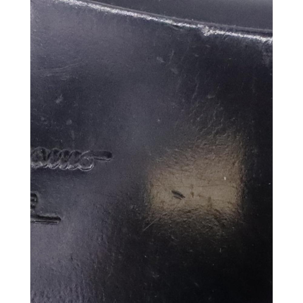 Salvatore Ferragamo Bow Slides In Black Leather Black