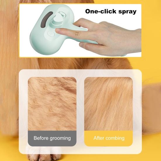 Паровая щетка для кошек, перезаряжаемая 3-в-1, самоочищающаяся паровая щетка для домашних животных