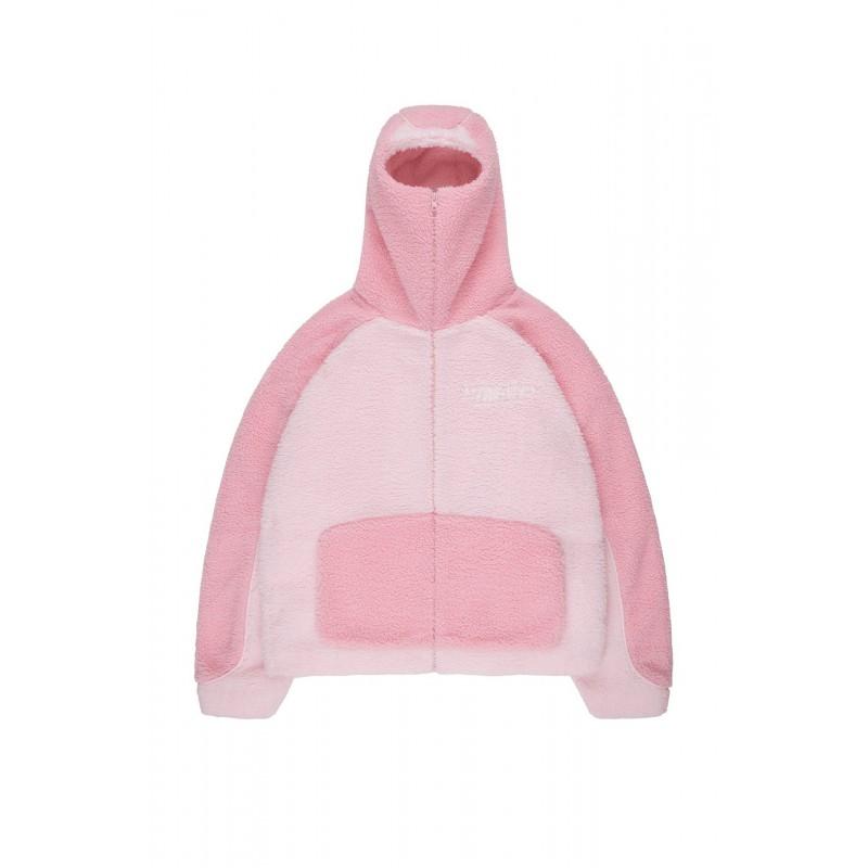 Унисекс Худи на молнии из флиса Streetwear с 3D графическим принтом, Облегающий крой, Длинный рукав, Зимняя