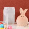 DIY Crafts 3D Rabbit Mold Non-Stick Rabbit Candle Mold Easter Bunny Silicone Mold  Gift Creating