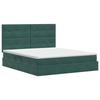 Storage Bed with Mattress Dark Green 160 x 200 cm Velvet
