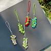 Ins Girl Summer Grape Bunch Phone Charm & Card Holder Hanging Chain
