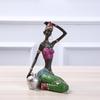 Художественная этническая фигурка из смолы, элемент декора дома, золотая резьба, современное украшение интерьера