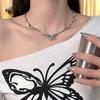 Блестящие бабочки подвески ожерелья для женщин девочек красочные изысканные ключичные цепочки ювелирные изделия аксессуары подарки