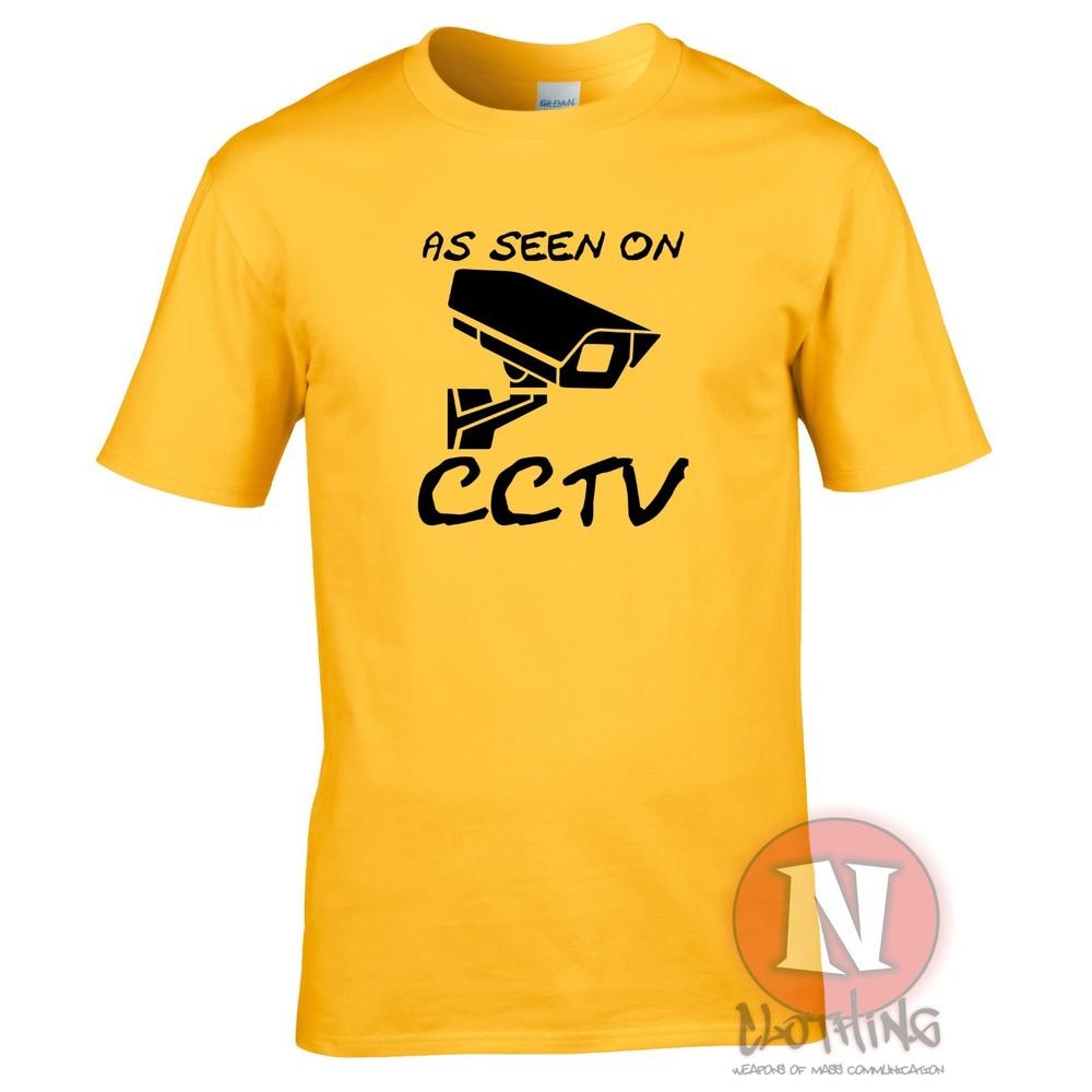 As Seen On Cctv TShirt A Little Funny Banksy Street Art Quote Teeshirt Tee