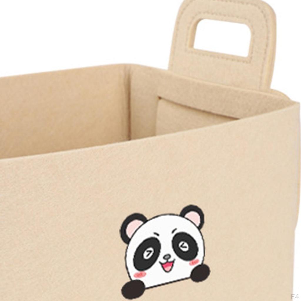 Felt Storage Basket Car Trunk Cargo Accessories Foldable Bin Organizer Box for Camping