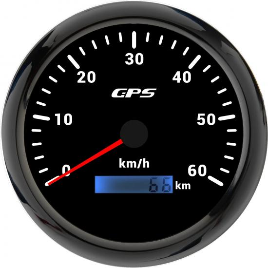110MM GPS Speedometer 60/120/200kmh 80MPH For Motorcycle Boat Car Truck Speed Gauge Meter 7 Colors Backlight With GPS Antenna
