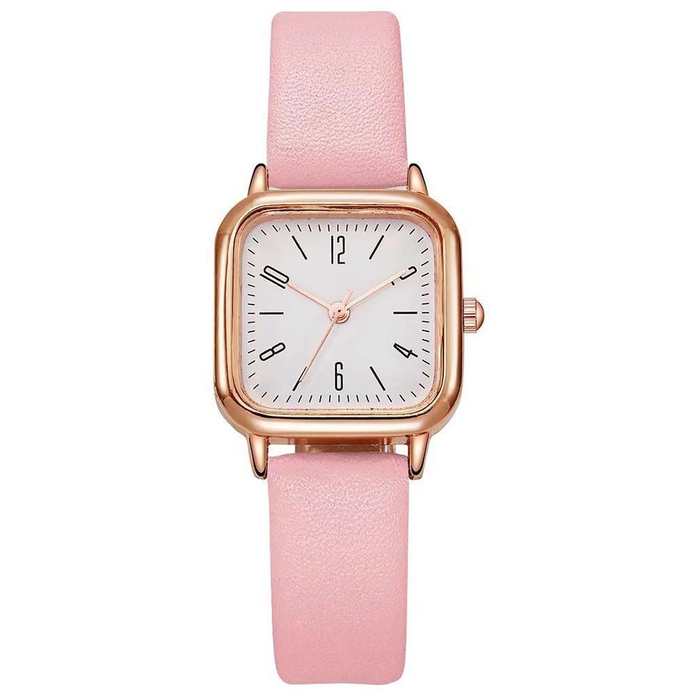 Casual Leather Strap Quartz Wristwatches Simplicity Square Quartz Watch Women's Watch Women Gift